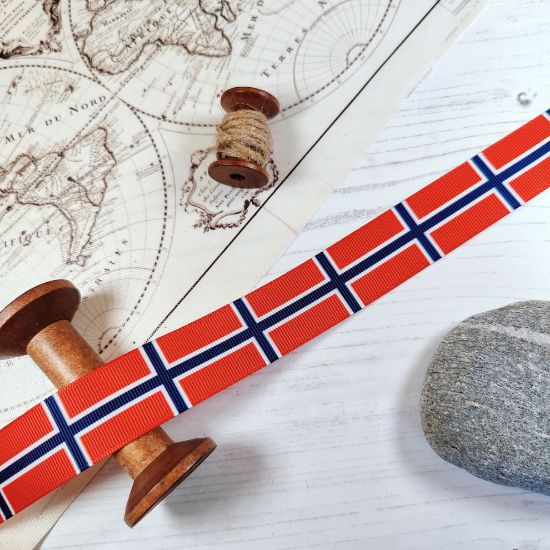 Picture of Norway Flag Printed Ribbon