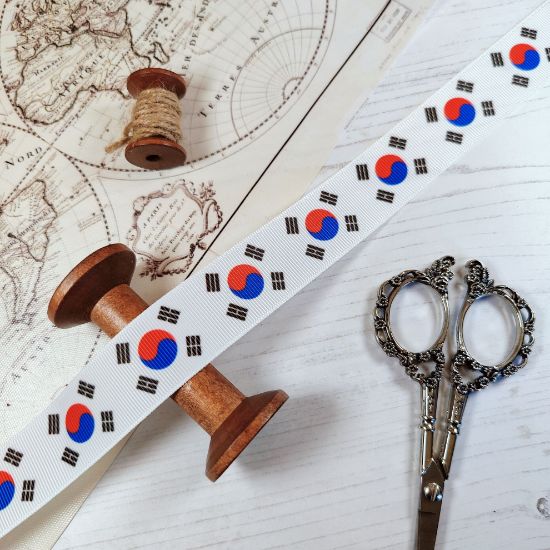 Picture of South Korea Flag Printed Ribbon
