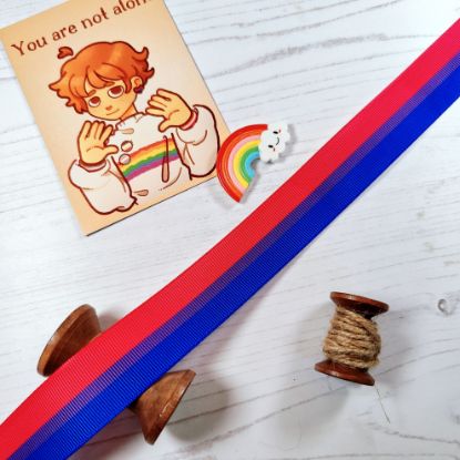 Picture of Bisexual Flag Ribbon 25mm Wide