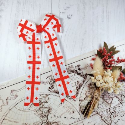 Picture of Georgia Flag Handmade Bow