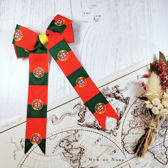 Picture of Portugal Flag Handmade Bow