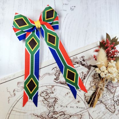 Picture of South Africa Flag Handmade Bow