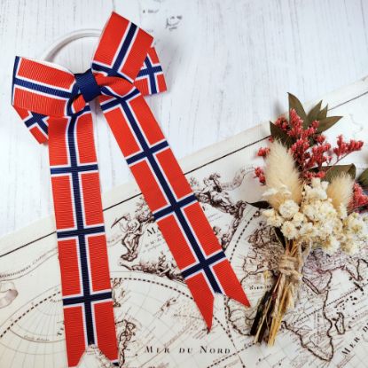 Picture of Norway Flag Handmade Bow