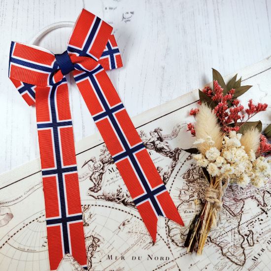 Picture of Norway Flag Handmade Bow