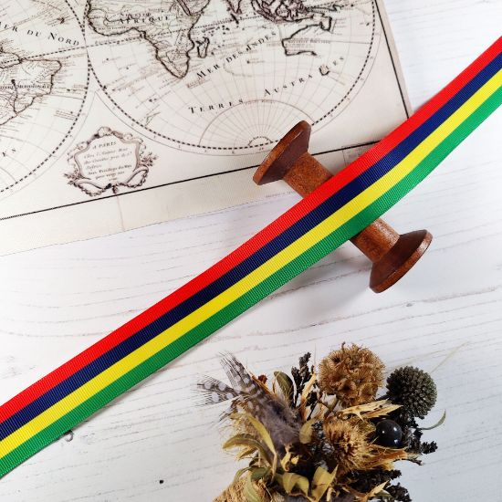 Picture of Mauritius Flag Printed Ribbon