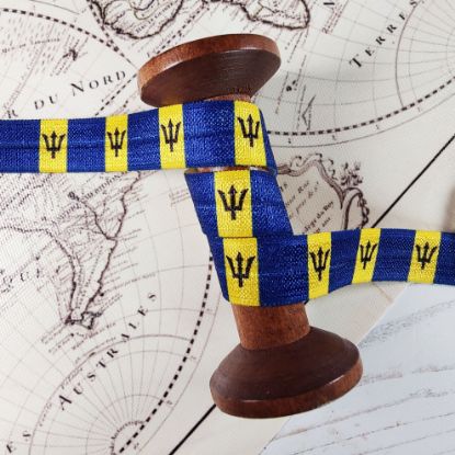 Picture of Barbados Flag Printed Elastic