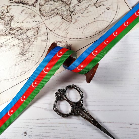 Picture of Azerbaijan Flag Printed Ribbon