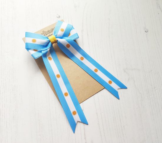Picture of Argentina Flag Handmade Bow