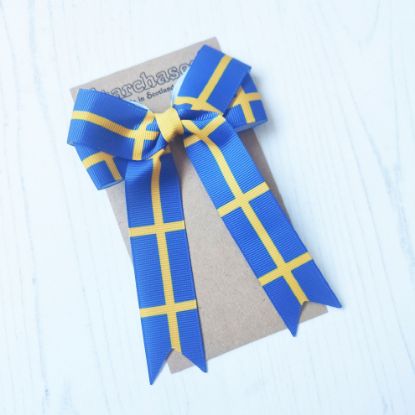 Picture of Sweden Flag Handmade Bow