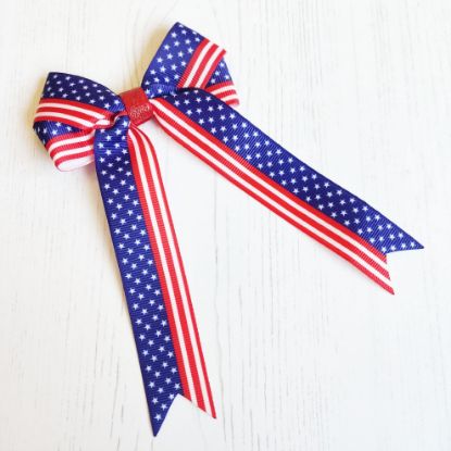 Picture of USA Flag Handmade Bow