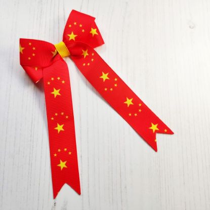 Picture of China Flag Handmade Bow