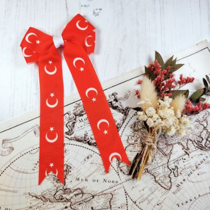 Picture of Turkiye Flag Handmade Bow