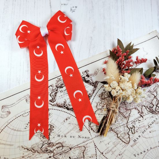 Picture of Turkiye Flag Handmade Bow