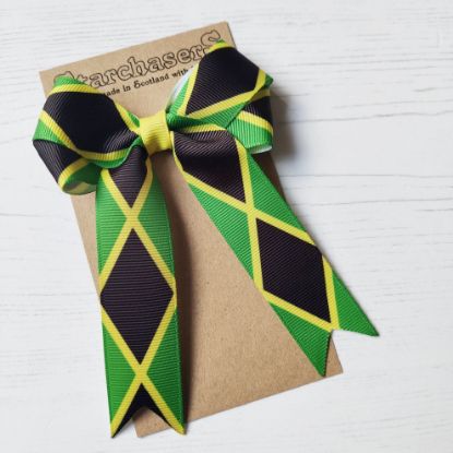 Picture of Jamaica Flag Handmade Bow