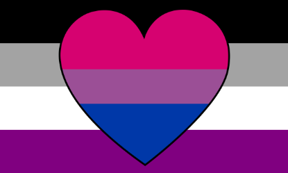 Picture of Asexual Biromantic Printed Elastic