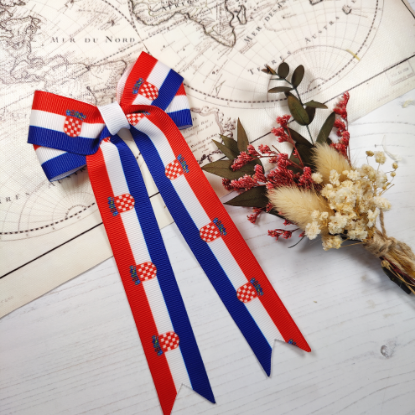 Picture of Croatia Flag Handmade Bow
