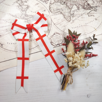 Picture of England Flag Handmade Bow
