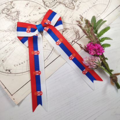 Picture of Serbia Flag Handmade Bow