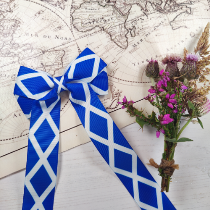 Picture of Scotland Flag Handmade Bow