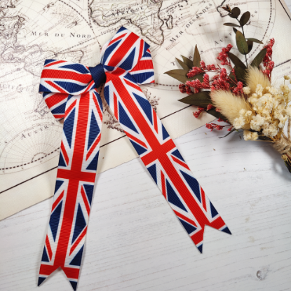 Picture of United Kingdom Flag Handmade Bow